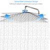 8 Inch Rain Shower Head 304 Stainless Steel Rainfall Adjustable Ultra-Thin Square Head