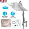 8Inch Square Shower Head High Pressure Rain Stainless Steel Rainfall Shower Head Polished Chrome Ultra-Thin Water Saving