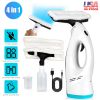 4 In 1 Cordless Window Vacuum Cleaner Rechargeable Glass Tile Mirror Cleaning Tool with Dual Water Tanks Multifunctional Spray Bottle