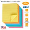 10Pcs Dish Cleaning Cloth Reusable Wood Pulp Cotton Sponge Kitchen Wipe Rags No Odor Absorbent Quick Dry Dish Hand Towel