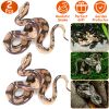 2Pcs High Simulation Python Model Snake Realistic Snake Toy For Halloween Decoration Or Other Trick Game