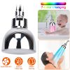 LED Shower Head 7-Color Changing Rainfall Showerhead Powerful High Pressure RGB Colorful Shower Head with Auto Changing Water Glow Light