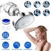 Shower Head with Filter 20 Stage High-Pressure Round Shower Head 4.33in Powerful Rain Shower Head with 5 Modes 360° Rotatable for Remove Chlorine and