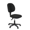 Office Chair Ergonomic Low-Backrest Armless Task Chair with 250LBS Load Bearing Thick Padded Seat Backrest Adjustable Height 360° Swivel Wheels