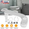 Bidet Attachment Non-Electric Fresh Cold Warm Water Bidet Sprayer Toilet Seat Attachment with Self Cleaning Dual Nozzles Temperature Water Flow Contro