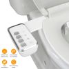 Bidet Attachment for Toilet Non-Electric Fresh Water Bidet Sprayer Toilet Seat Attachment with Dual Nozzles Water Flow Control Self-Cleaning Mode