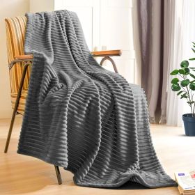 SOGA 2X GreyThrow Blanket Warm & Bed Sofa Comforter