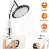 5.5In High Pressure Shower Head Stainless Steel Powerful Energy Bath Heads Water Saving 360° Rotating Round Showerhead