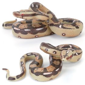 2Pcs High Simulation Python Model Snake Realistic Snake Toy For Halloween Decoration Or Other Trick Game