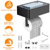Toilet Paper Holder with Flushable Wipes Dispenser Wall Mount Stainless Steel Matte Black Toilet Paper Holder with Shelf for Bathroom