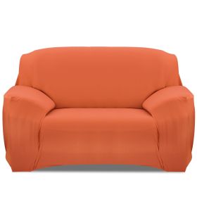 Sofa Cover Printed Stretch Sofa Furniture Cover Soft Sofa Slipcover Polyester Furniture Protector Cover (Option: Orange_2S)