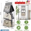 Hanging Handbag Organizer w/ 6 Pockets Closet Purse Storage Shelves Holder Hanging Shelf Bag