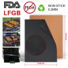 2Pcs BBQ Grill Mat Non-Stick Mat Baking Mat Reusable Reversible Washable FDA-Approved for Gas Charcoal