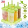 6Pcs Popsicle Molds Reusable Ice Cream DIY Ice Pop Maker Ice Bar Maker Plastic Popsicle Mold For Homemade Iced Snacks