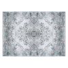6x9FT Vintage Area Rug Modern Non Slip Carpet Boho Low Pile Soft Rug Waterproof Machine Washable Rug for Living Room Bedroom Kitchen Dining Room Under