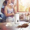 Electric Milk Frother Steamer 4 in 1 Multifunctional Hot Cold Milk Foam Maker Temperature Control Automatic Quiet Milk Warmer Latte Cappuccinos Diamon