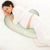 Pregnancy Pillows Adjustable Support Maternity Pillow Soft Side Sleeper Pregnancy Pillows Wedge Pillow with Detachable Pillow Cover