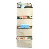 Over Door Hanging Organizer 4 Pockets Wall Mount Closet Storage Organizer Multifunctional Hanging Shelves For Clothing Office Supplies File Folders