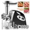 2800W Electric Meat Grinder Set Food Sausage Stuffer Mincer 1 Cutting Blade 4 Plates