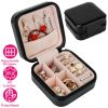 Mini Jewelry Storage Box Portable Ring Earring Necklace Storage Travel Case PU Leather Jewelry Organizer Gift