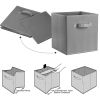 iMounTEK 4 Pack Foldable Storage Cube Bins Cloths Closet Space Organizer Basket Shelves Box for Clothes Toys Books Cabinet