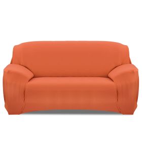 Sofa Cover Printed Stretch Sofa Furniture Cover Soft Sofa Slipcover Polyester Furniture Protector Cover (Option: Orange_3S)