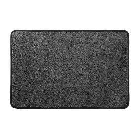 28"x18" Doormat Super Absorbent Entry Welcome Mat Non-Slip Rubber Backing Rug for Entrance Kitchen Bedroom Bathroom (Option: Black)