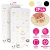 2Pcs Hanging Jewelry Organizer Earring Necklace Bracelet Holder Double-sided 80 Pockets Accessory Storage Pocket