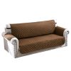 Reversible Sofa Cover Chair Loveseat Couch Microfiber Slipcover Cushion Furniture Protector Shield Water-Resistant w/ Elastic Strap for Kids Pet Dog C