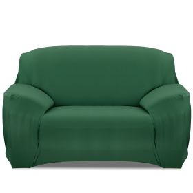 Sofa Cover Printed Stretch Sofa Furniture Cover Soft Sofa Slipcover Polyester Furniture Protector Cover (Option: DKGreen_2S)