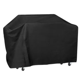 57-inch BBQ Grill Cover Weather Resistant Outdoor Barbeque Grill Covers UV Resistant w/ PU Coating Adjustable Strap Fasteners for Charcoal Gas Electri (Option: inchBBQCover)