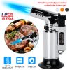 Culinary Butane Torch Lighter Refillable Blow Torch Flame Adjustable Flame Kitchen Cooking BBQ Torch w/ Fire Lock (Gas Not Included)