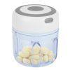 Mini Electric Garlic Chopper 8.45OZ Cordless Garlic Mincer Food Chopper Rechargeable Food Blender Chili Nut Onion Pepper Meat Ginger Baby Food